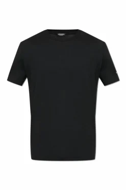 Dsquared2 CZARNY T-shirt z logo