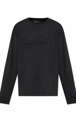Dsquared2 CZARNY T-shirt z logo