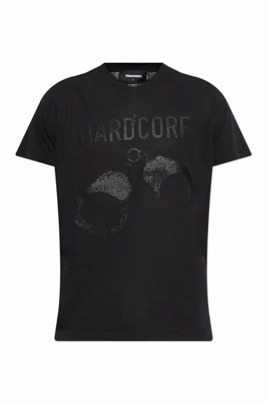 Dsquared2 CZARNY T-shirt z nadrukiem
