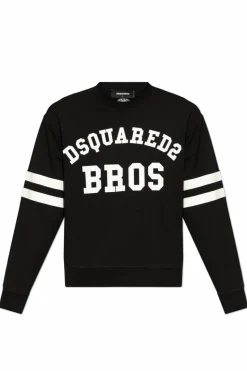 Dsquared2 CZARNY T-shirt z logo