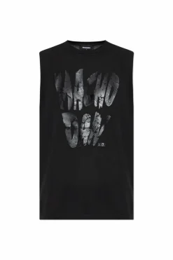 Dsquared2 CZARNY T-shirt z nadrukiem