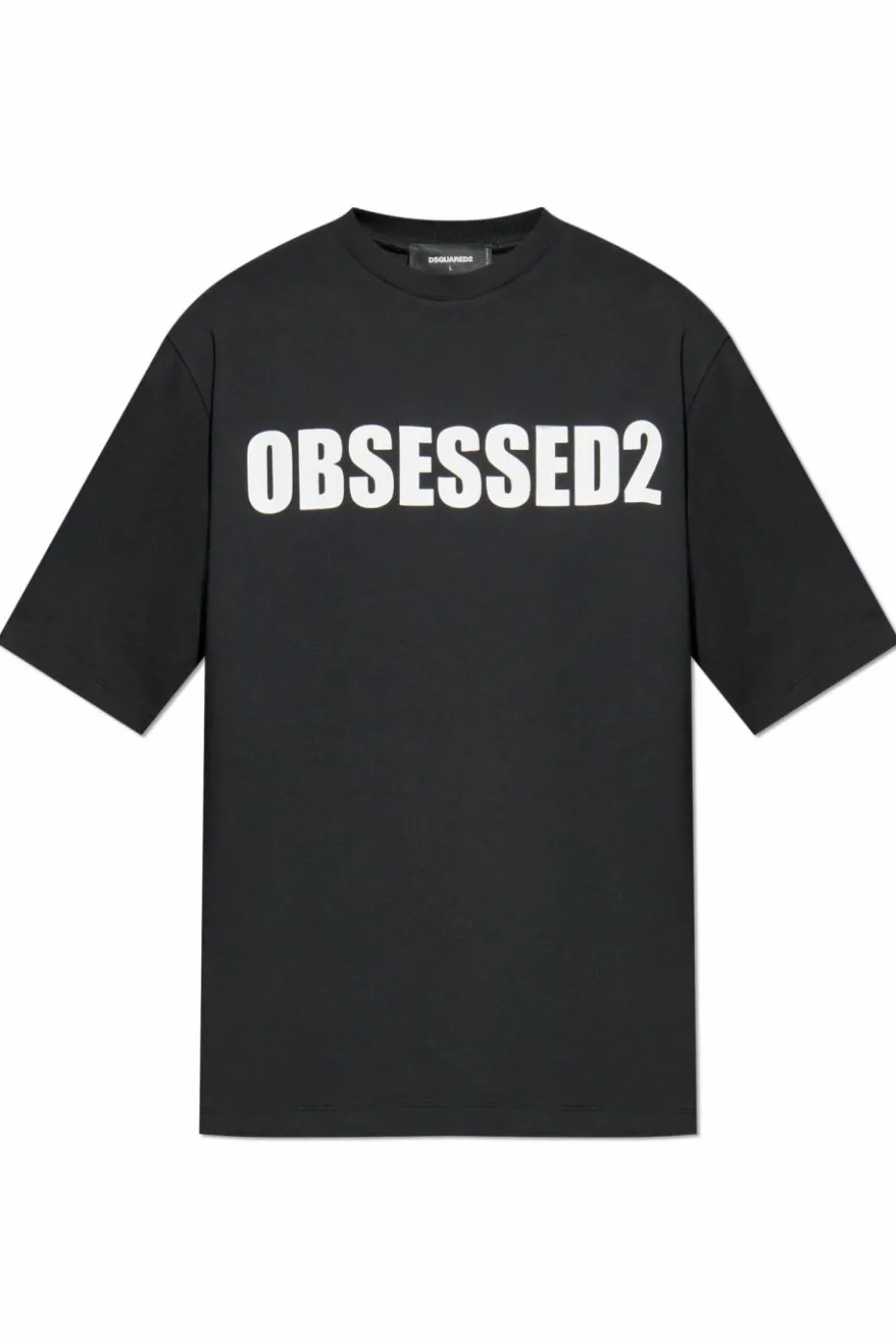 Dsquared2 CZARNY T-shirt z logo
