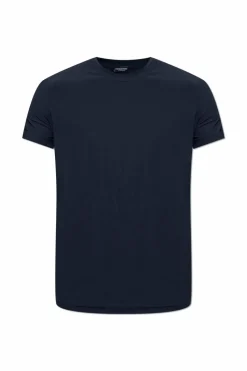 Dsquared2 CZARNY T-shirt z bieliźniany z okrągłym dekoltem
