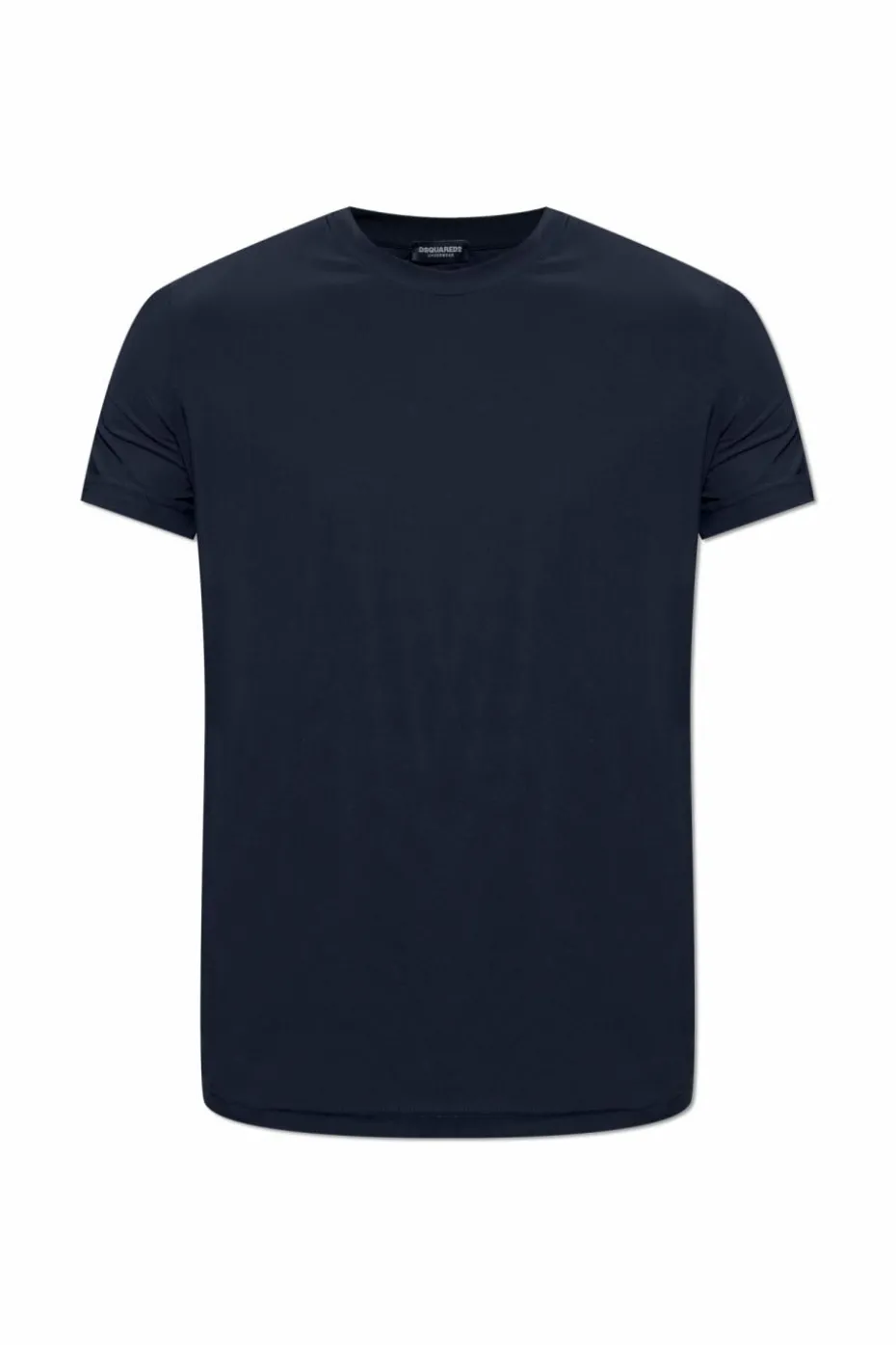 Dsquared2 CZARNY T-shirt z bieliźniany z okrągłym dekoltem