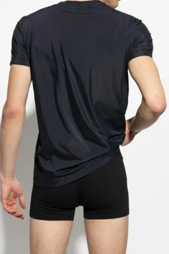 Dsquared2 CZARNY T-shirt z logo