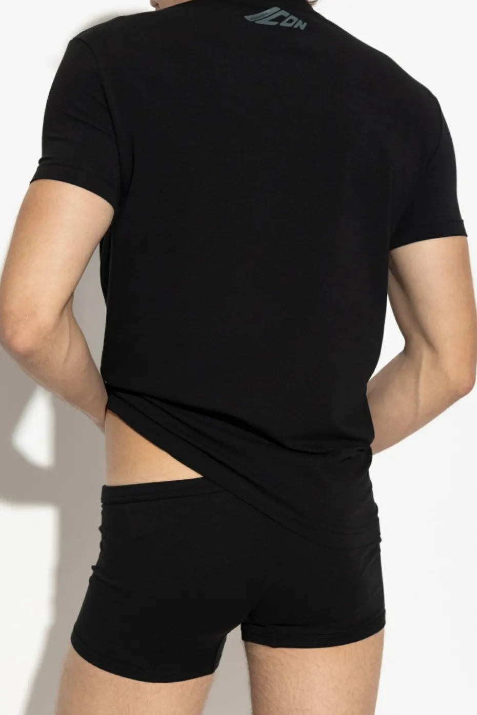 Dsquared2 CZARNY T-shirt z kolekcji `Underwear`