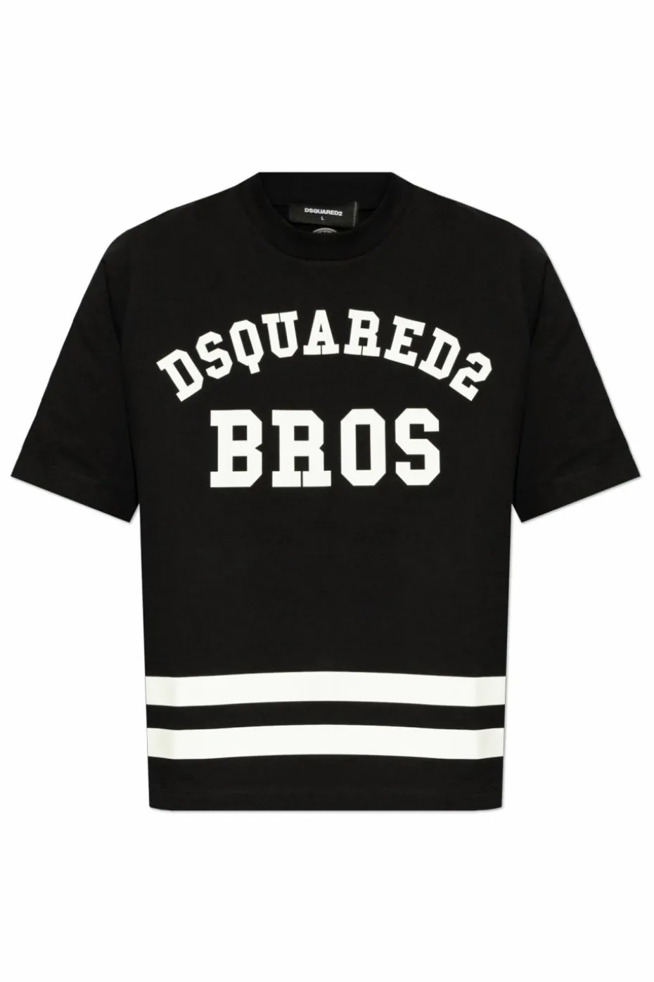 Dsquared2 CZARNY T-shirt z logo