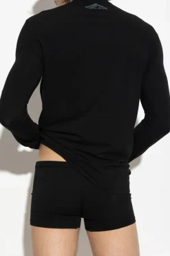 Dsquared2 CZARNY T-shirt z kolekcji `Underwear`