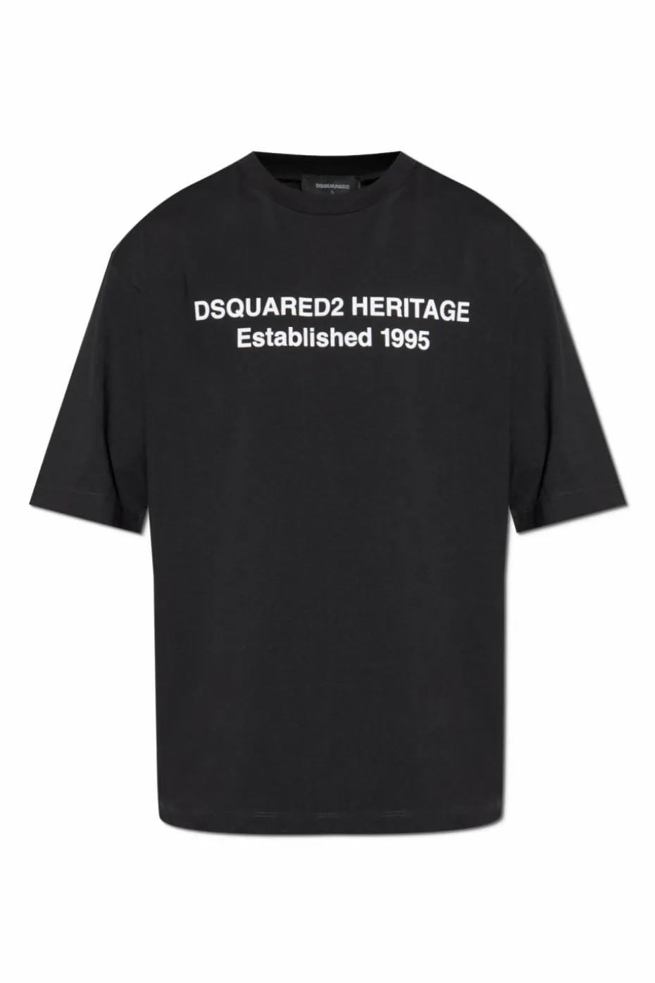 Dsquared2 CZARNY T-shirt z nadrukiem