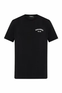 Dsquared2 CZARNY T-shirt z logo
