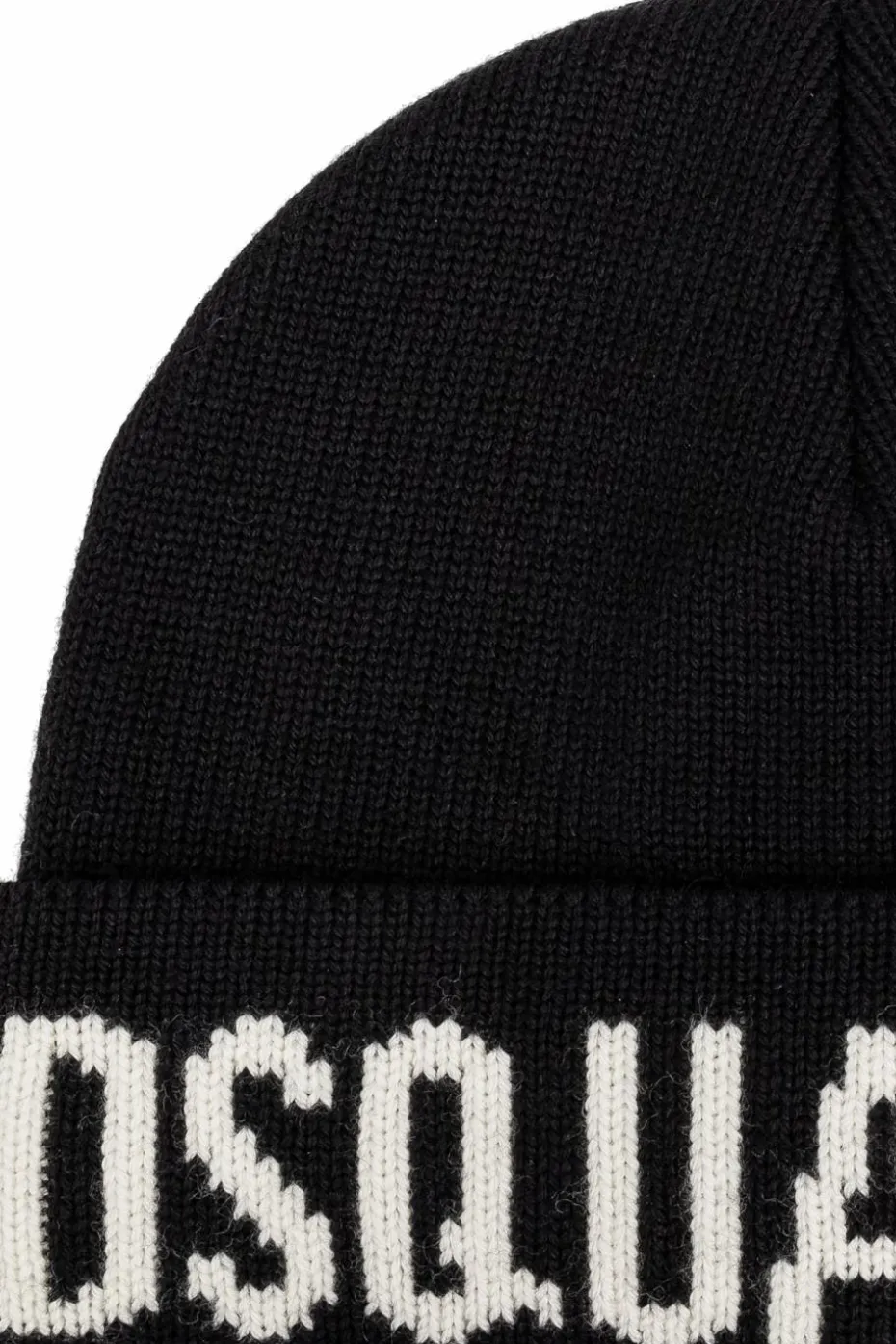 Dsquared2 CZARNY Wełniana czapka