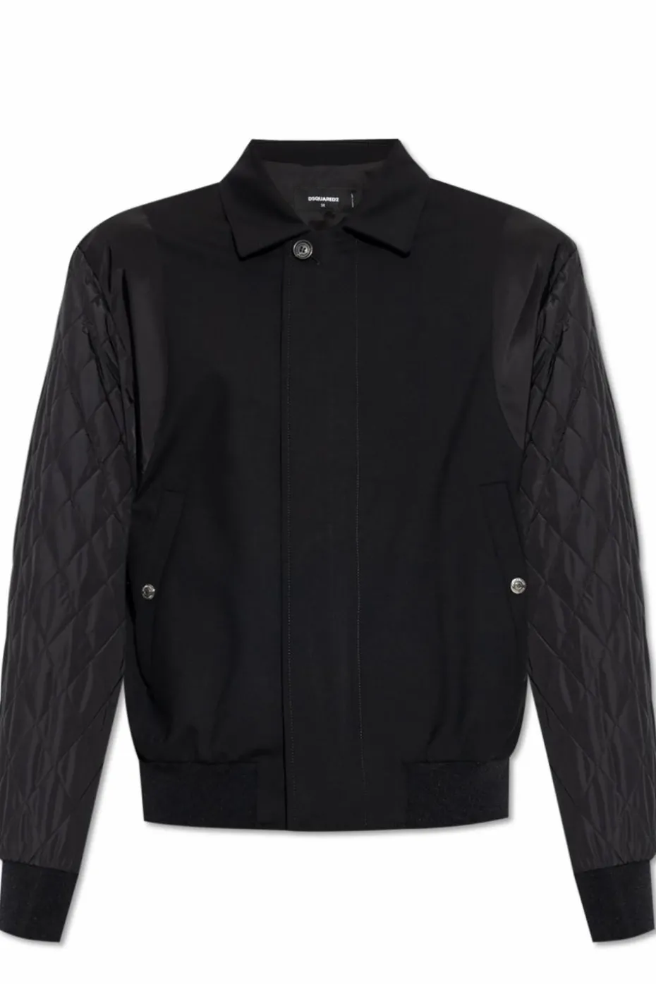 Dsquared2 CZARNY Wełniana kurtka