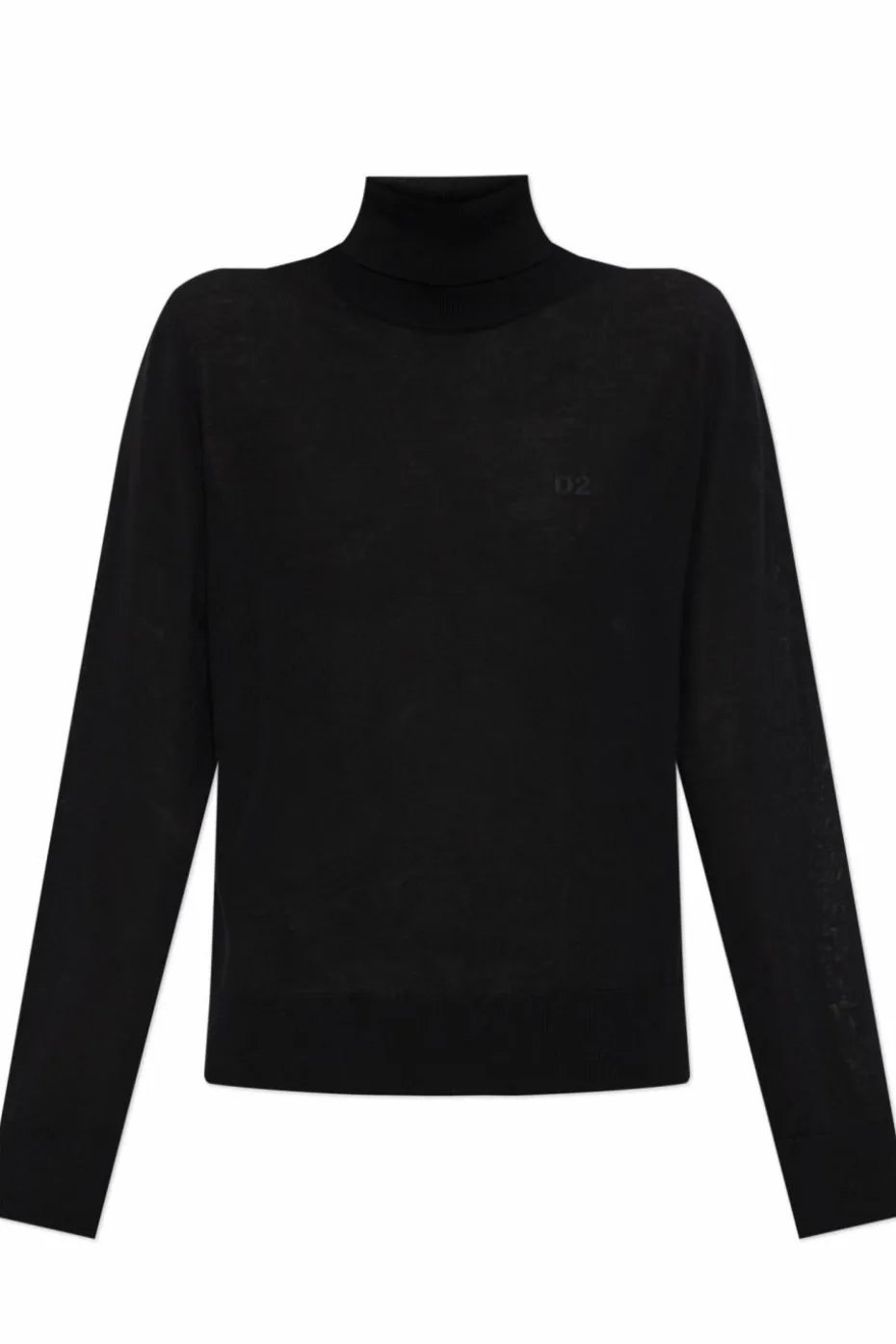 Dsquared2 CZARNY Wełniany golf
