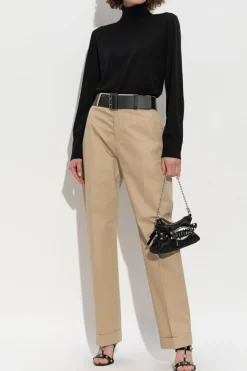 Dsquared2 CZARNY Wełniany golf