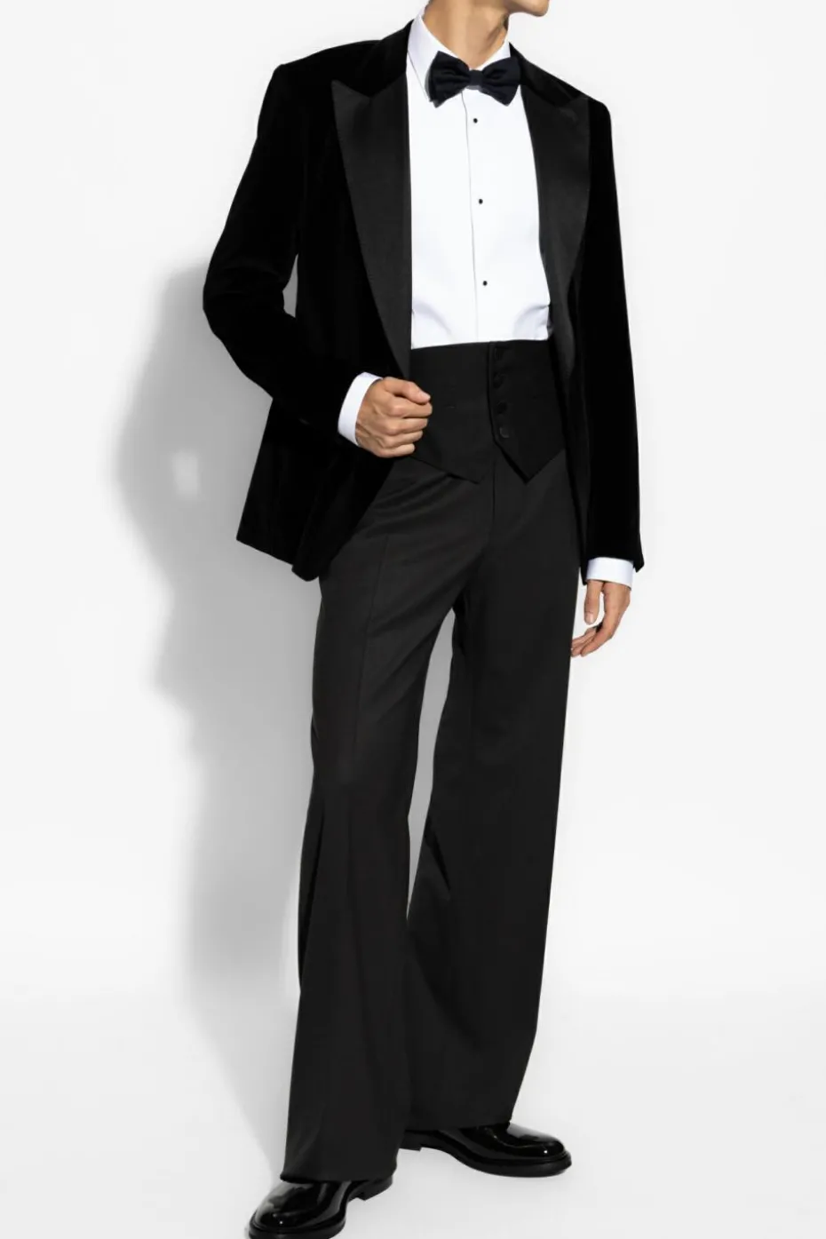 Dsquared2 CZARNY Wełniany pas