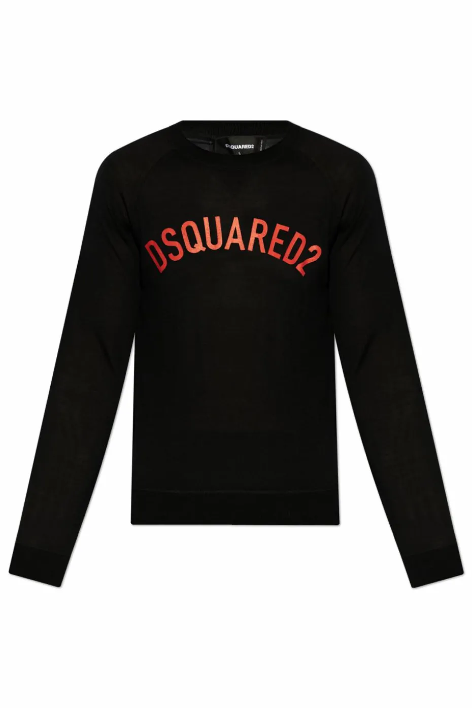 Dsquared2 CZARNY Wełniany sweter
