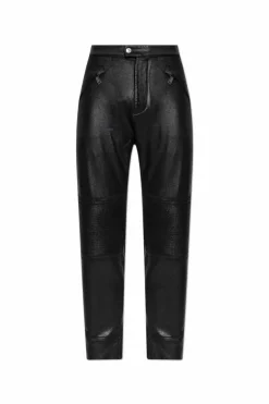 Dsquared2 CZARNY Woskowane spodnie