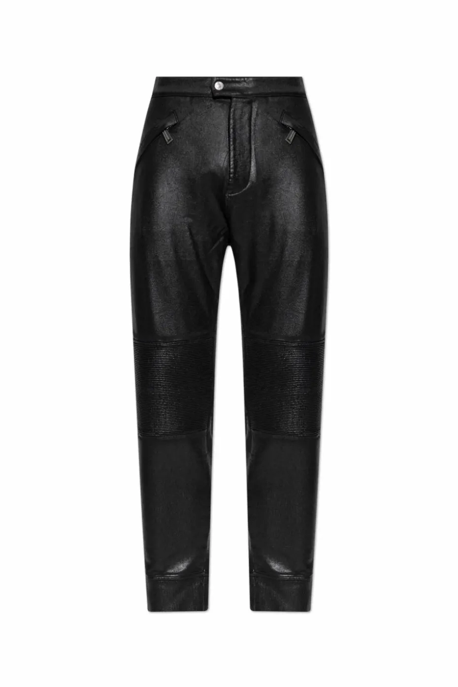 Dsquared2 CZARNY Woskowane spodnie