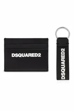 Dsquared2 CZARNY Zestaw prezentowy: etui na karty i brelok