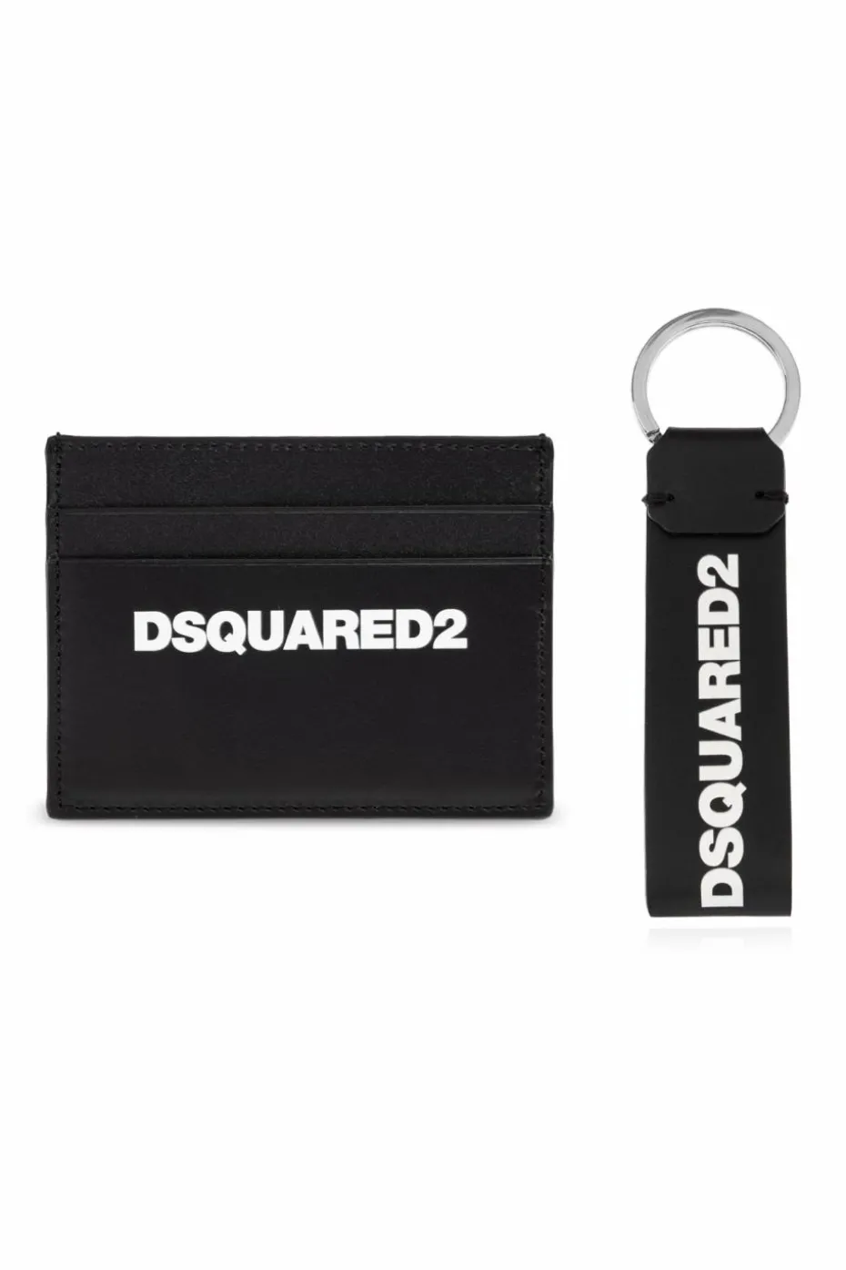 Dsquared2 CZARNY Zestaw prezentowy: etui na karty i brelok