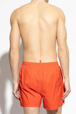 Dsquared2 CZERWONY Szorty kąpielowe kapsuła 'Summer Lovers'