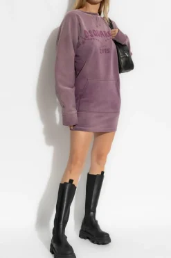 Dsquared2 FIOLETOWY Bluza z logo