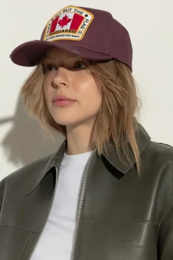 Dsquared2 FIOLETOWY Czapka z daszkiem