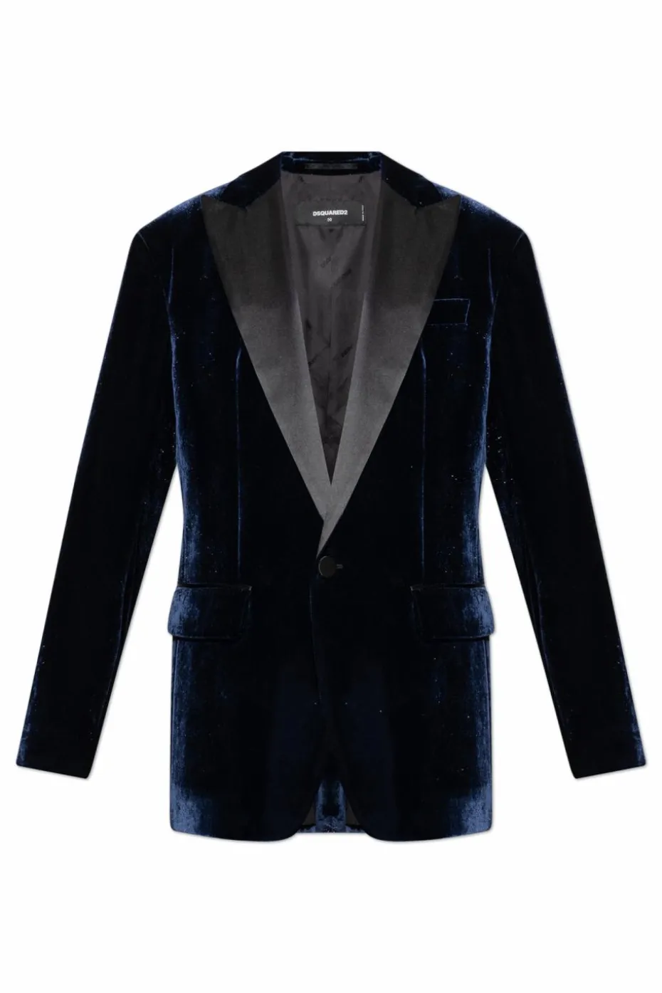 Dsquared2 GRANATOWY Aksamitna marynarka