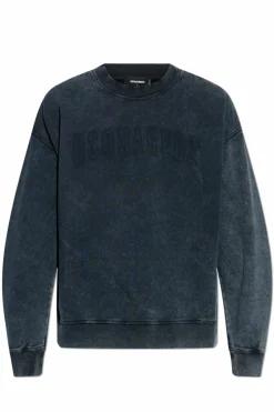 Dsquared2 GRANATOWY Bluza z logo