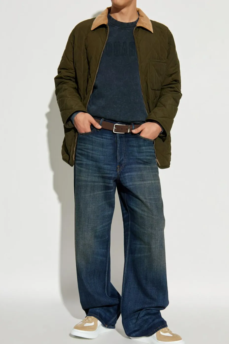 Dsquared2 GRANATOWY Bluza z logo