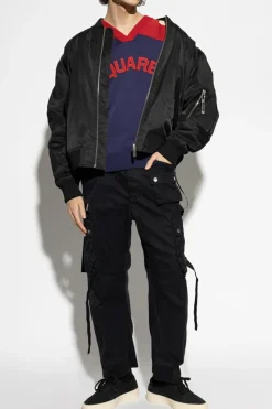 Dsquared2 GRANATOWY Bluza z logo