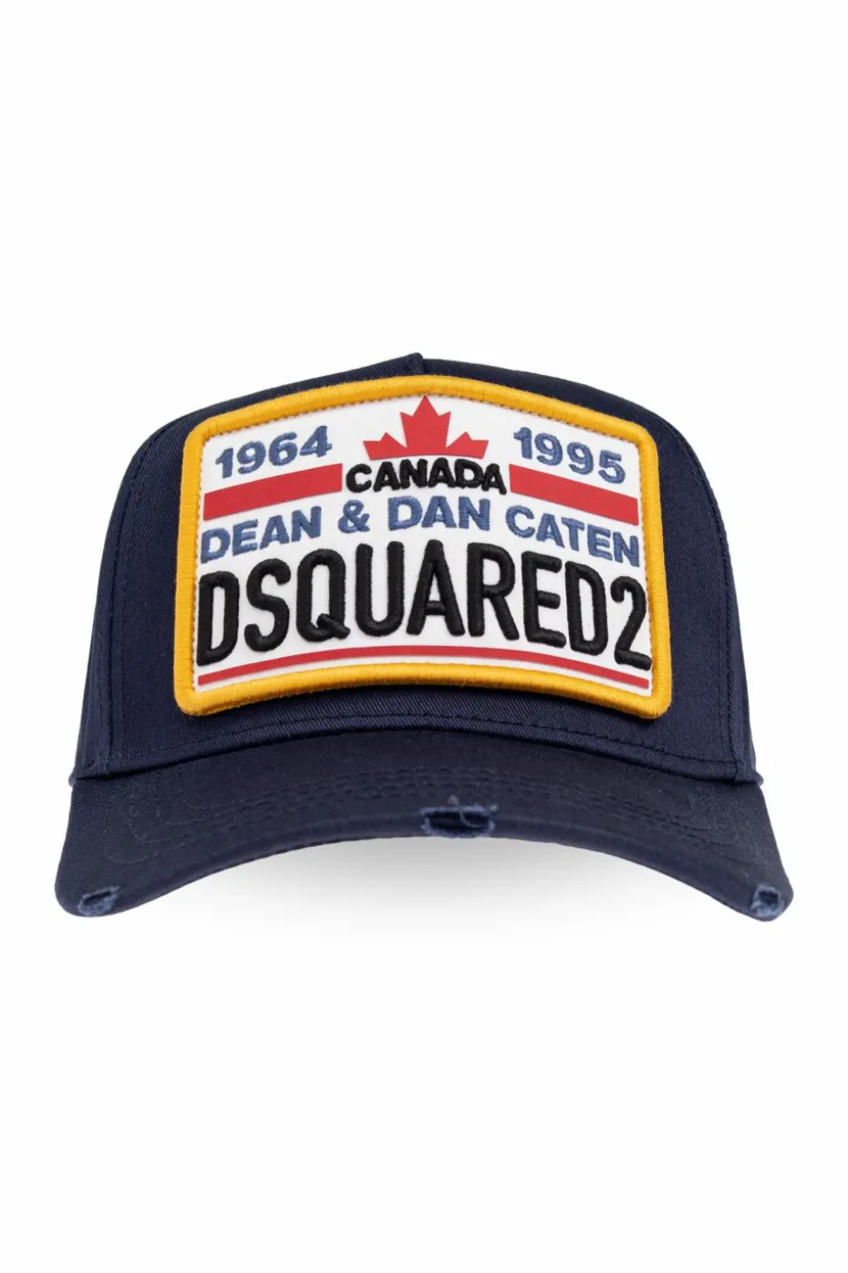 Dsquared2 GRANATOWY Czapka z daszkiem