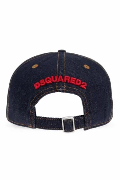 Dsquared2 GRANATOWY Czapka z daszkiem