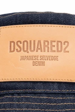 Dsquared2 GRANATOWY Jeansowy kapelusz