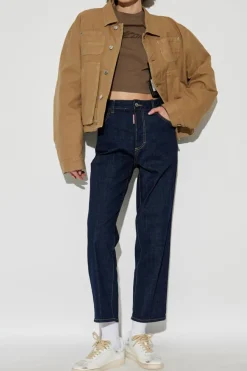 Dsquared2 GRANATOWY Jeansy `Boston`