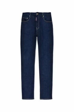 Dsquared2 GRANATOWY Jeansy `642`