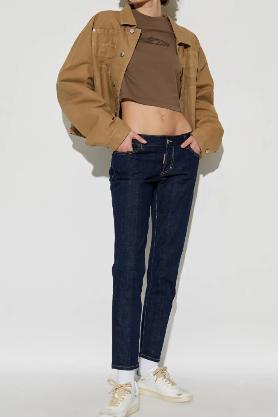 Dsquared2 GRANATOWY Jeansy `Jennifer`