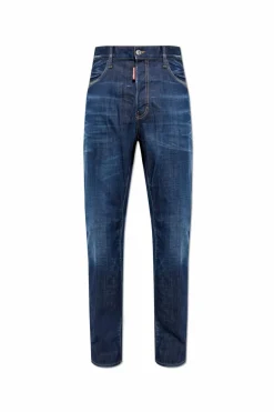 Dsquared2 GRANATOWY Jeansy `642`