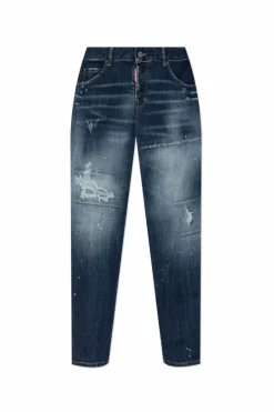 Dsquared2 GRANATOWY Jeansy `Cool Girl`