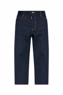 Dsquared2 GRANATOWY Jeansy `Loose`