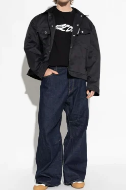 Dsquared2 GRANATOWY Jeansy `Eros`