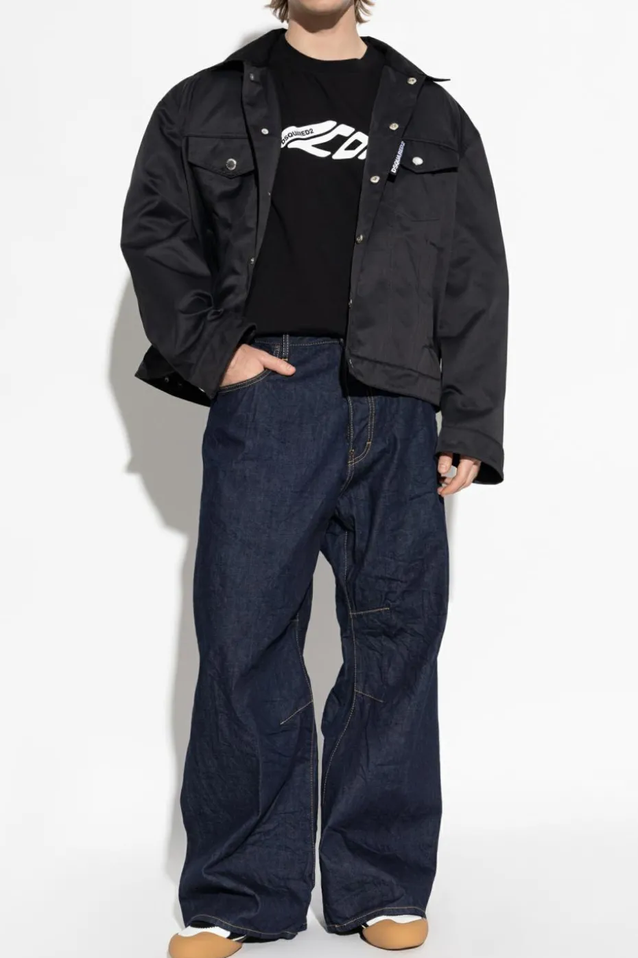 Dsquared2 GRANATOWY Jeansy `Eros`