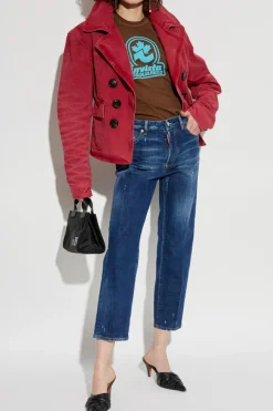 Dsquared2 GRANATOWY Jeansy `Boston`