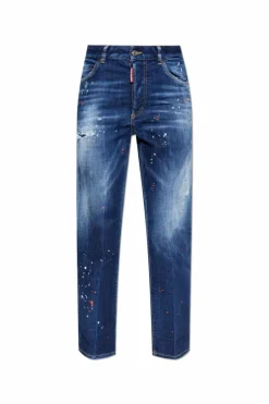 Dsquared2 GRANATOWY Jeansy `Boston`