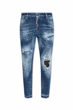 Dsquared2 GRANATOWY Jeansy `Cool Girl`