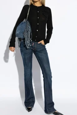 Dsquared2 GRANATOWY Jeansy `Flare`