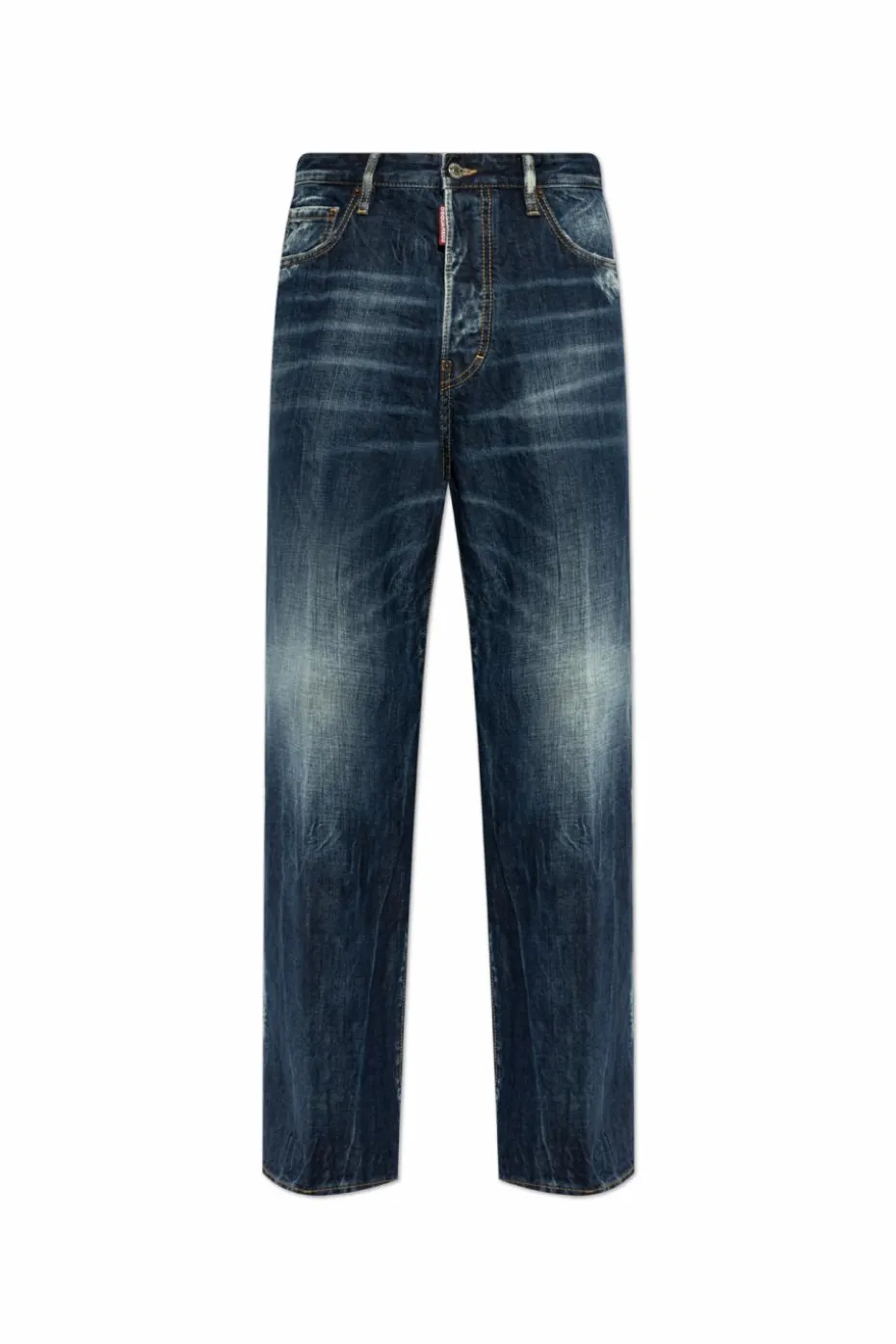 Dsquared2 GRANATOWY Jeansy `Loose`