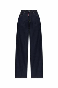 Dsquared2 GRANATOWY Jeansy `Traveller` kapsuła `Summer Lovers`