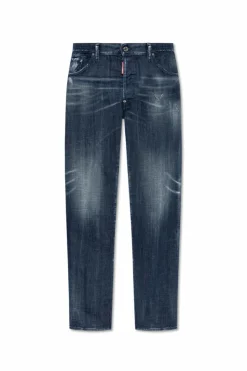 Dsquared2 GRANATOWY Jeansy `642`
