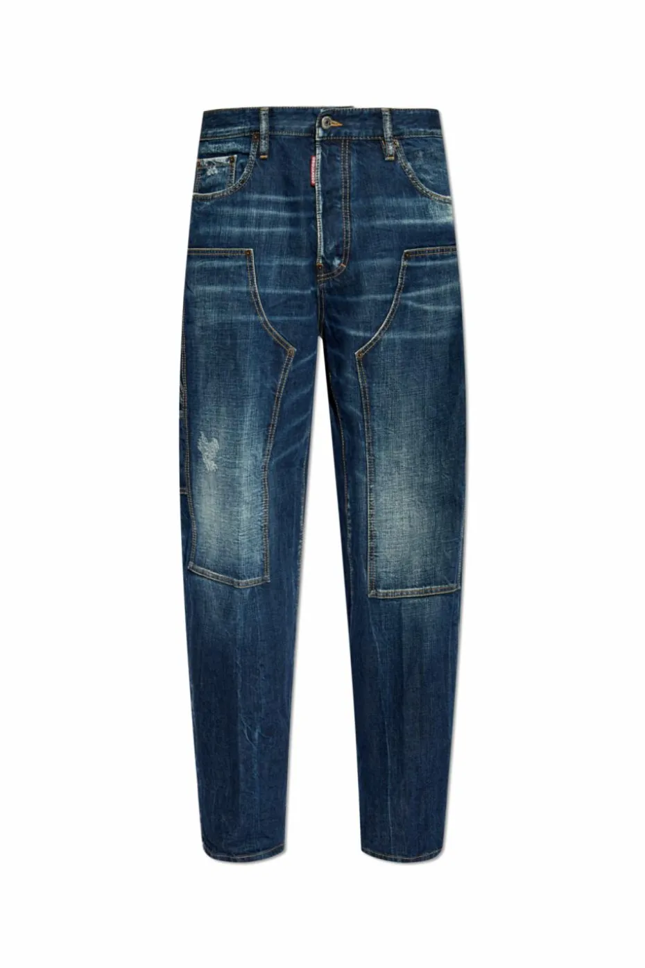 Dsquared2 GRANATOWY Jeansy `Loose`